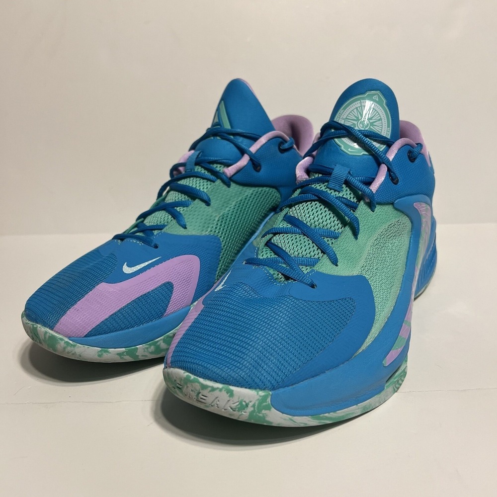 Nike Zoom Freak 4 Size 15 Basketball Shoe Birthstone 2022 Preowned Giannis NBA